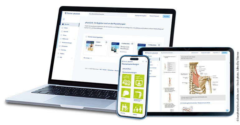 physioLink auf Desktop, Tablet und Smartphone